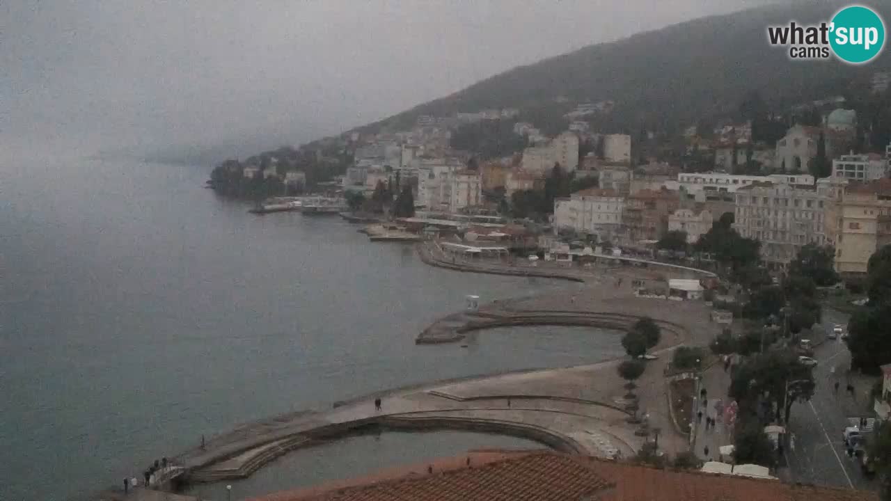 Opatija webcam – Panorama from the Hotel Milenij