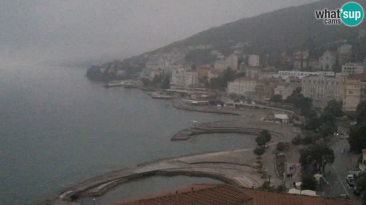 Opatija webcam – Panorama from the Hotel Milenij