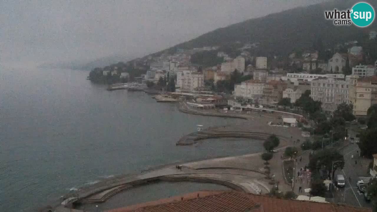 Opatija webcam – Panorama from the Hotel Milenij