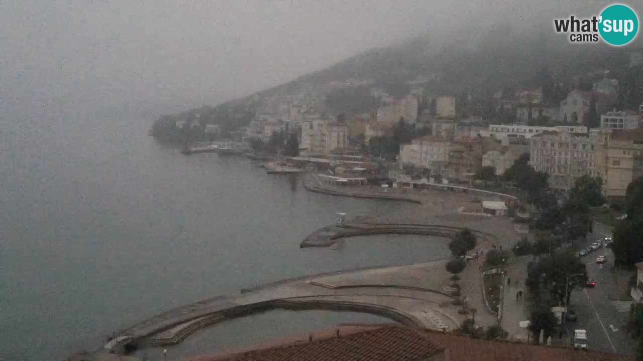 Opatija webcam – Panorama from the Hotel Milenij