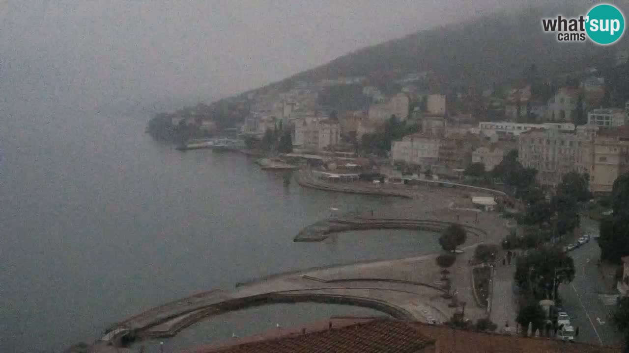 Opatija webcam – Panorama from the Hotel Milenij