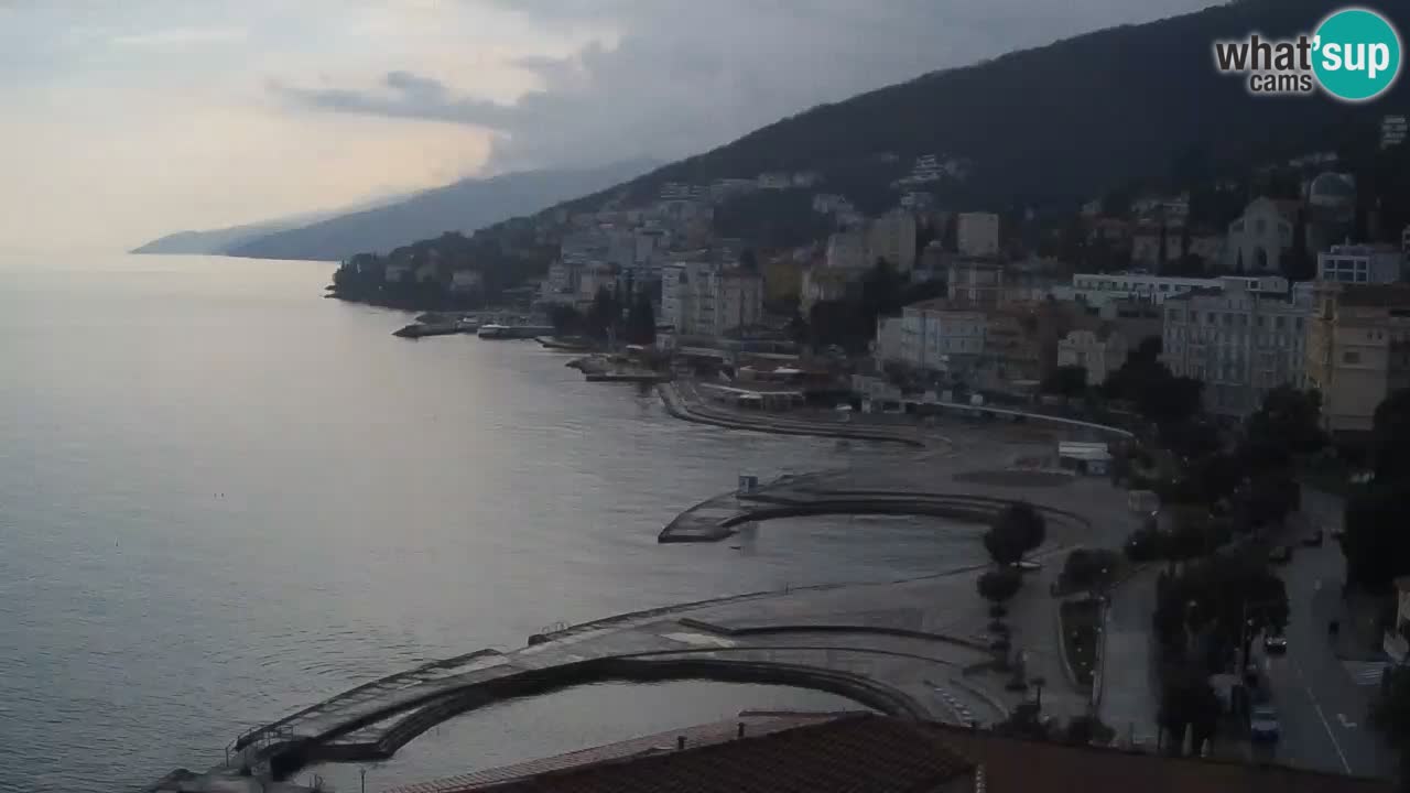 Opatija webcam – Panorama vom Hotel Milenij