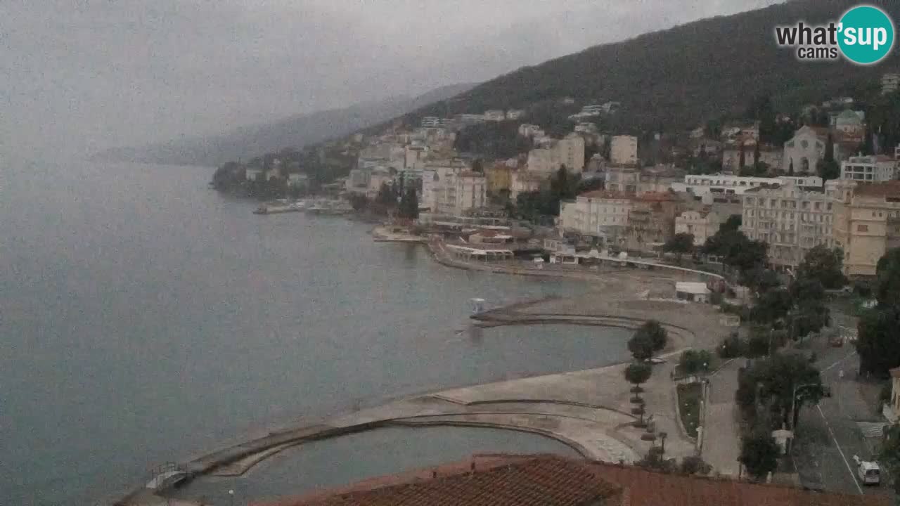 Opatija webcam – Panorama from the Hotel Milenij