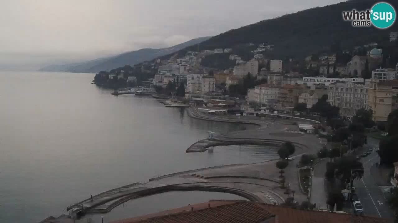 Opatija webcam – Panorama vom Hotel Milenij