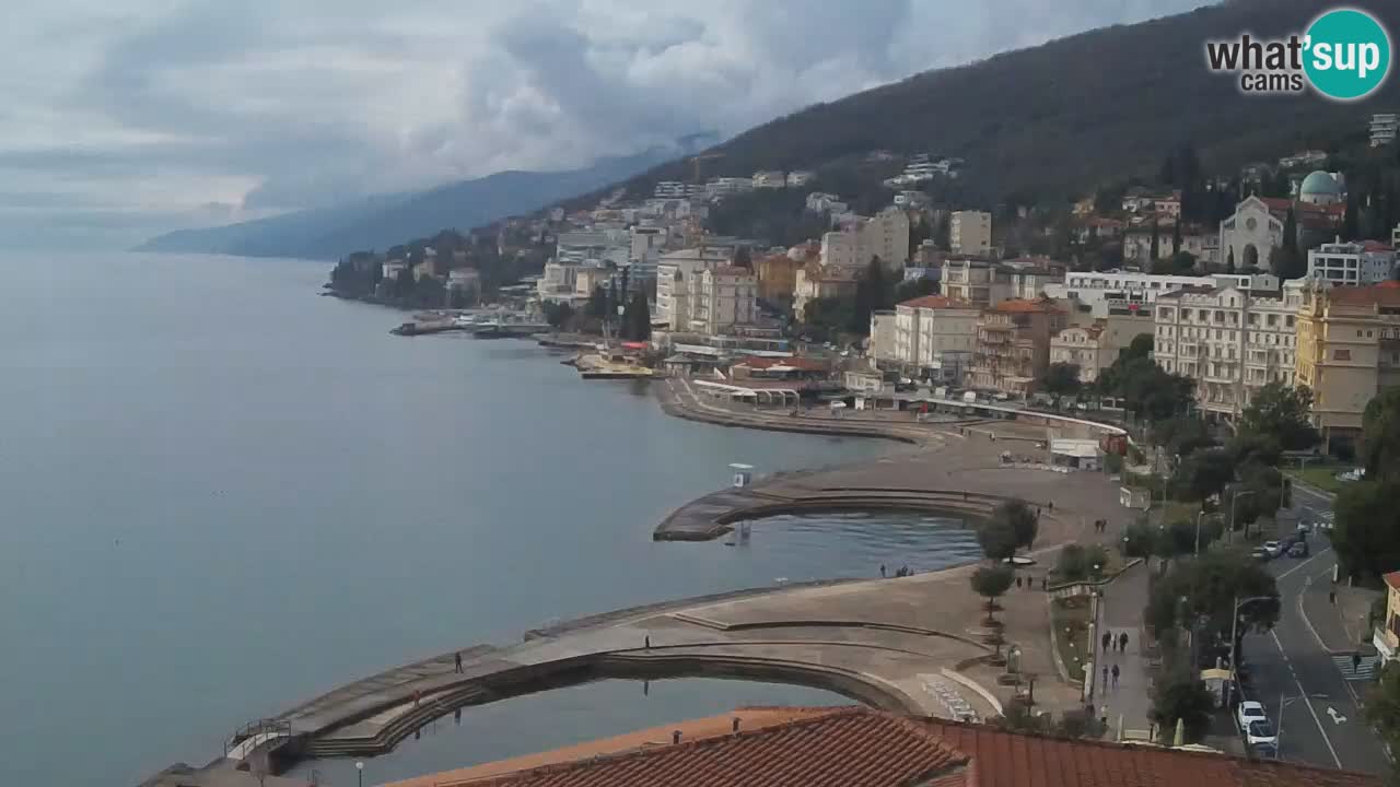 Opatija webcam – Panorama vom Hotel Milenij