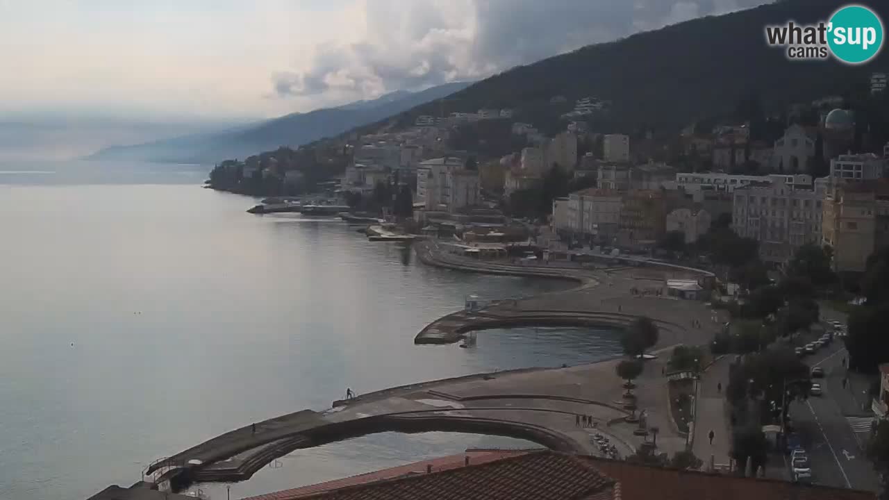 Opatija webcam – Panorama vom Hotel Milenij