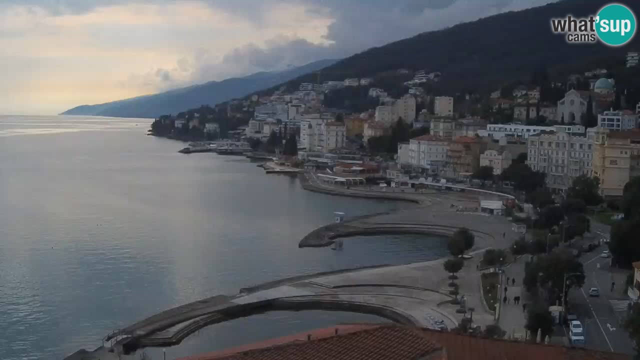 Opatija webcam – Panorama from the Hotel Milenij