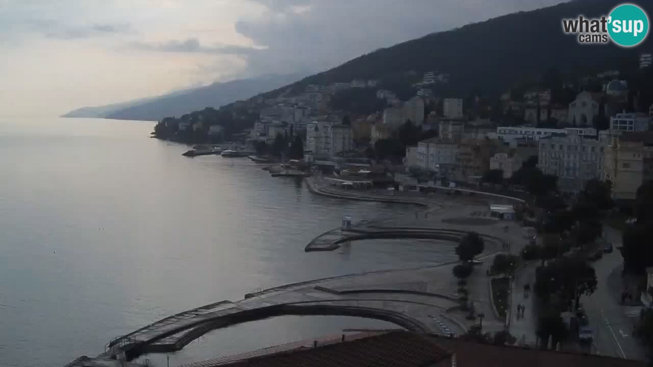 Opatija webcam – Panorama vom Hotel Milenij