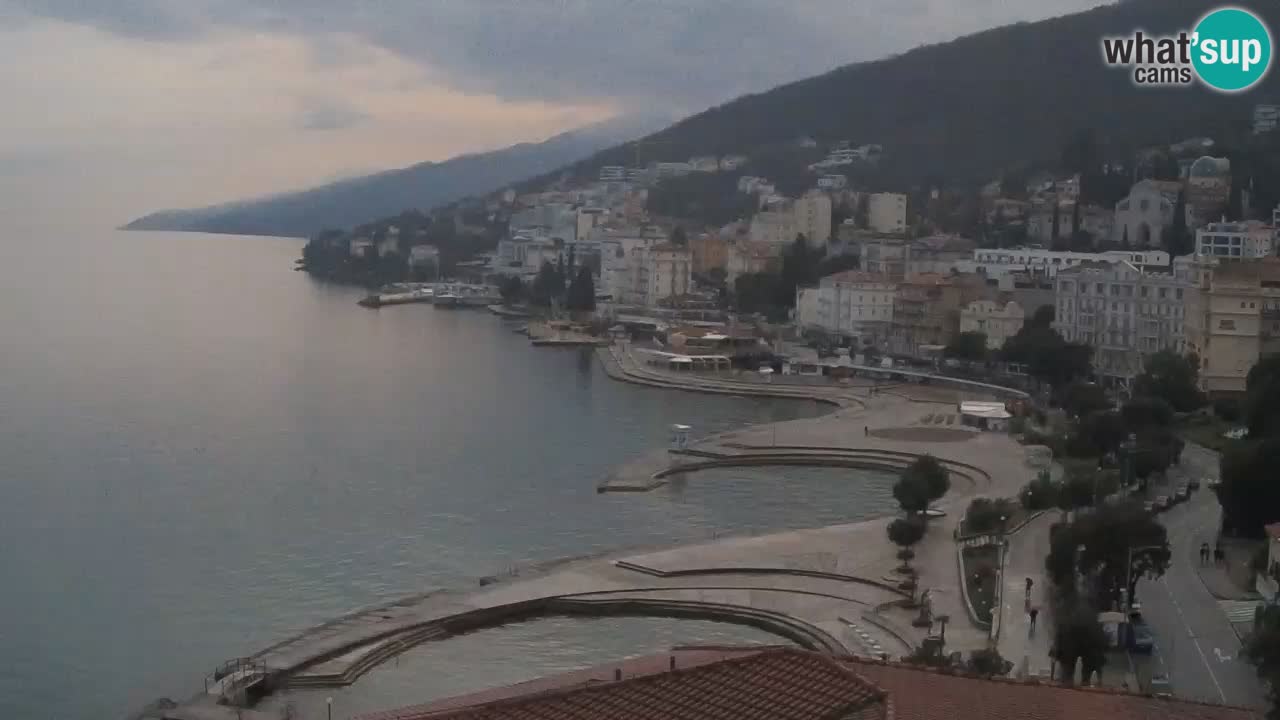 Opatija webcam – Panorama from the Hotel Milenij