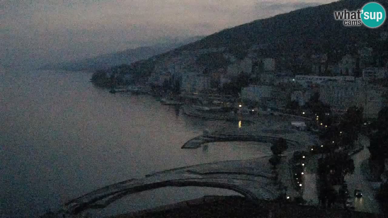 Opatija webcam – Panorama from the Hotel Milenij