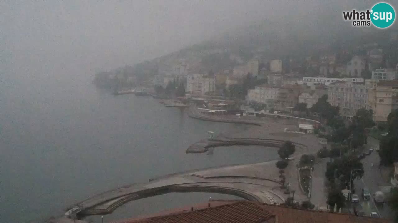 Opatija webcam – Panorama from the Hotel Milenij