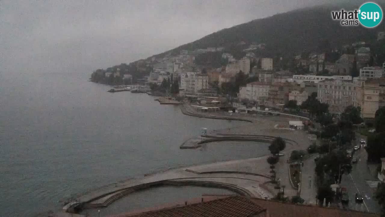 Opatija webcam – Panorama from the Hotel Milenij