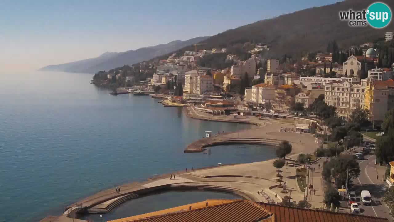 Opatija webcam – Panorama vom Hotel Milenij