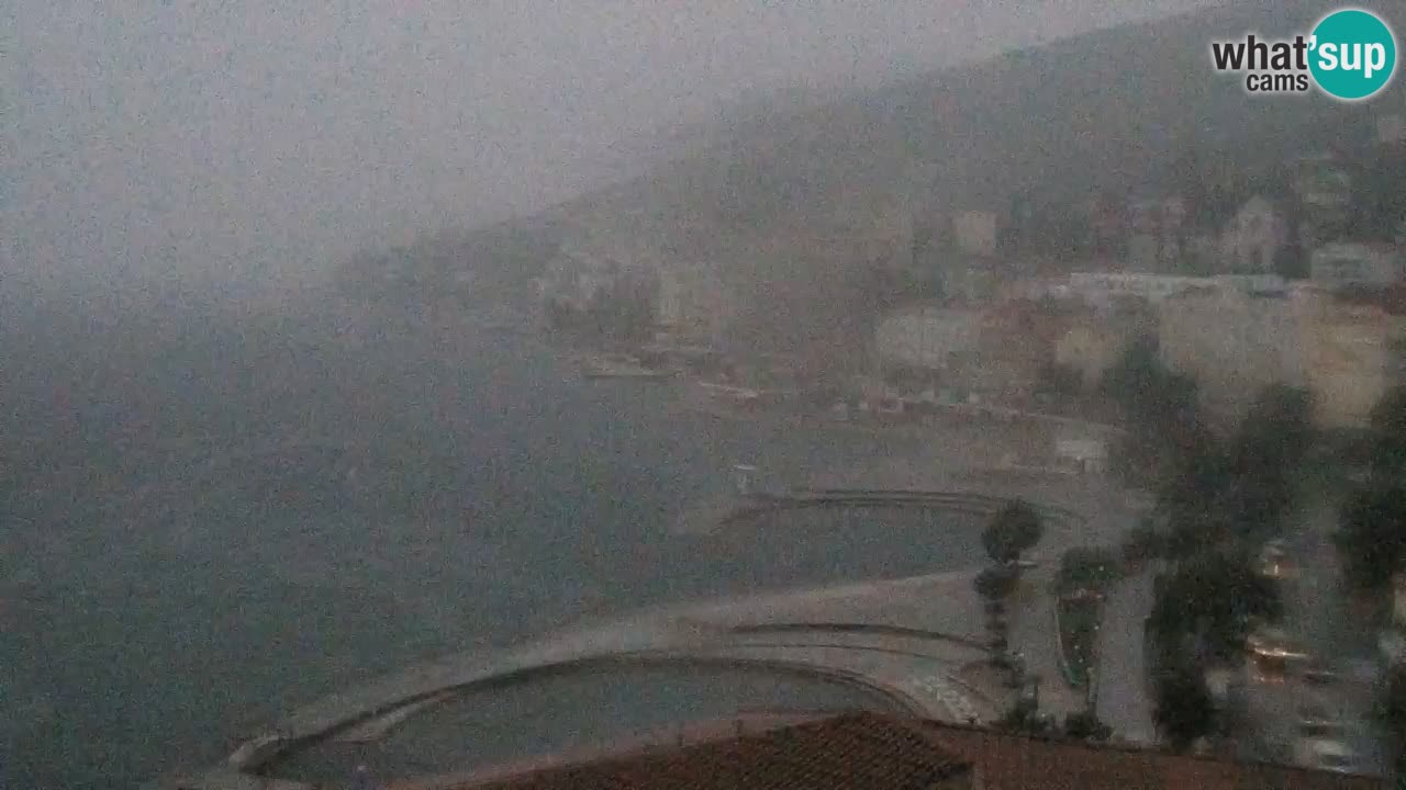 Opatija webcam – Panorama from the Hotel Milenij