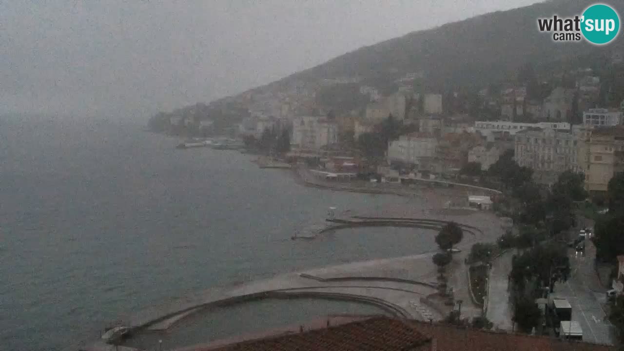 Opatija webcam – Panorama from the Hotel Milenij