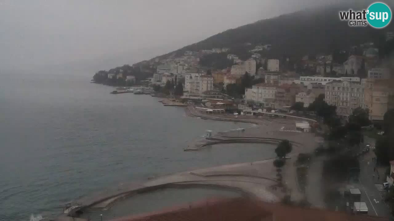 Opatija webcam – Panorama vom Hotel Milenij