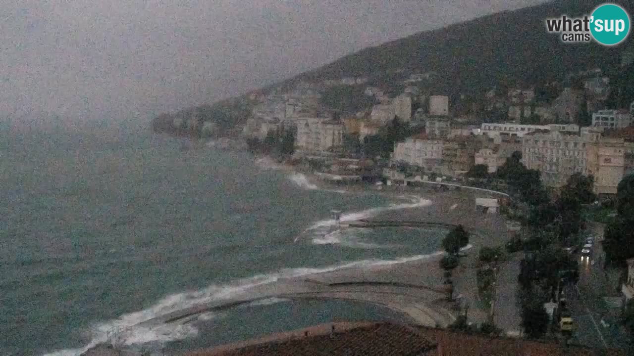 Opatija webcam – Panorama from the Hotel Milenij