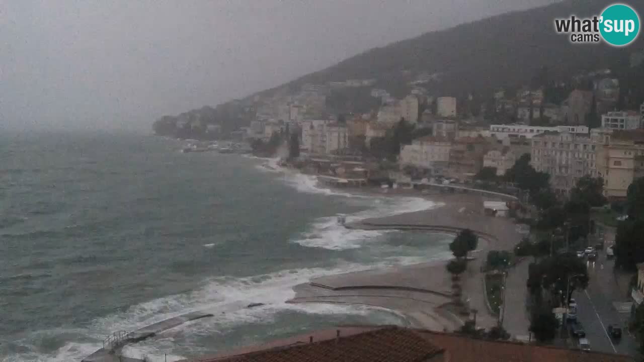 Opatija webcam – Panorama from the Hotel Milenij