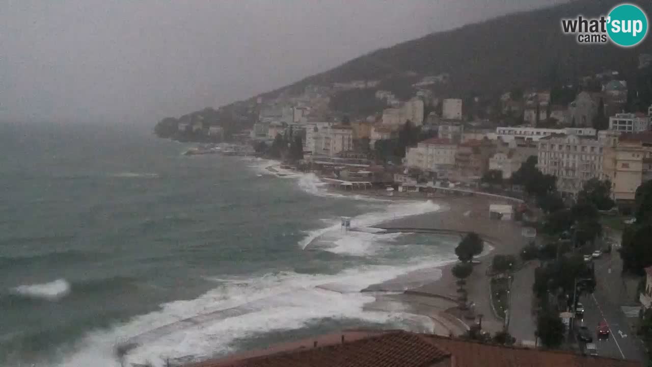 Opatija webcam – Panorama from the Hotel Milenij