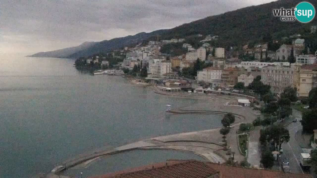 Opatija webcam – Panorama from the Hotel Milenij