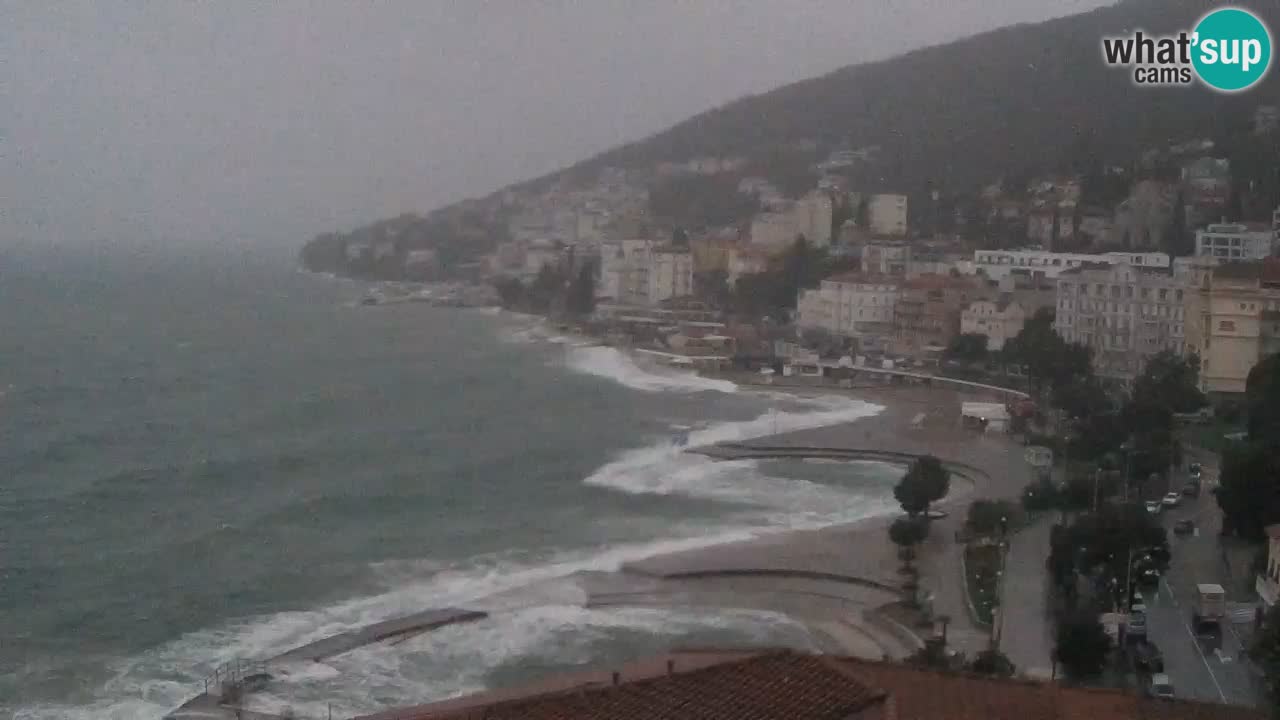 Opatija webcam – Panorama from the Hotel Milenij