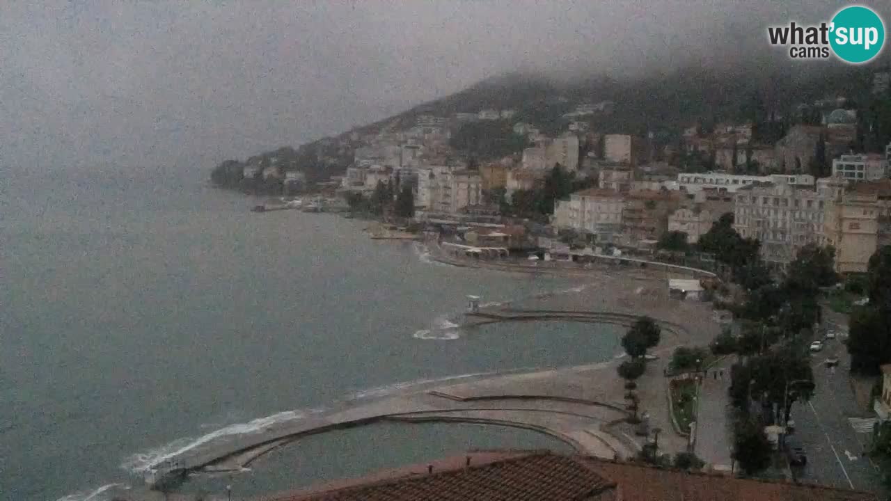 Opatija webcam – Panorama from the Hotel Milenij