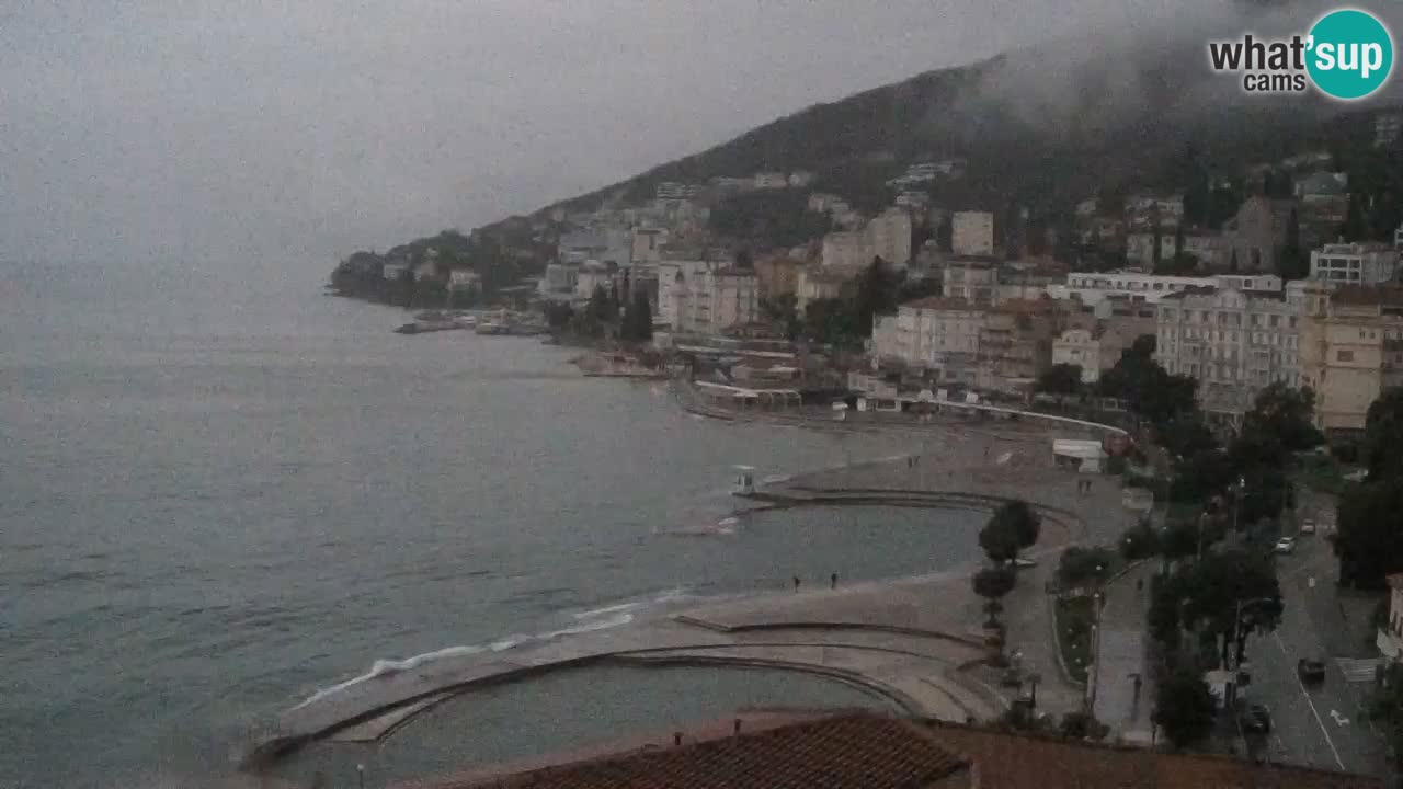 Opatija webcam – Panorama from the Hotel Milenij