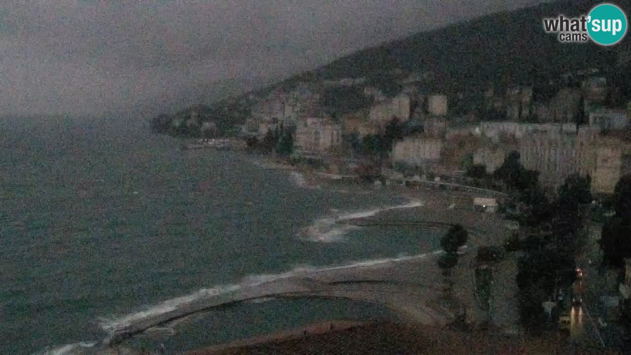 Opatija webcam – Panorama from the Hotel Milenij