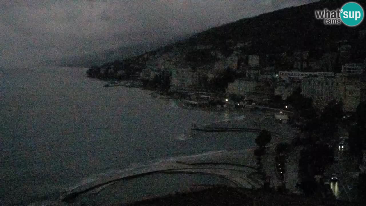 Opatija webcam – Panorama from the Hotel Milenij