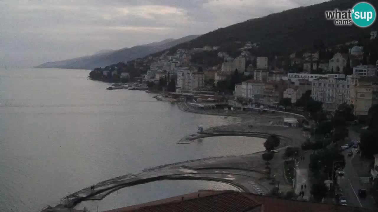 Opatija webcam – Panorama vom Hotel Milenij