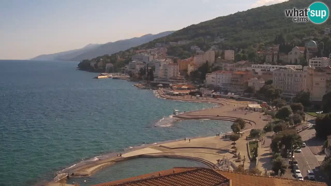 Opatija webcam – Panorama vom Hotel Milenij