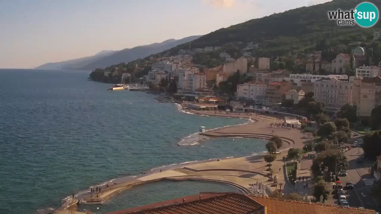 Opatija webcam – Panorama from the Hotel Milenij