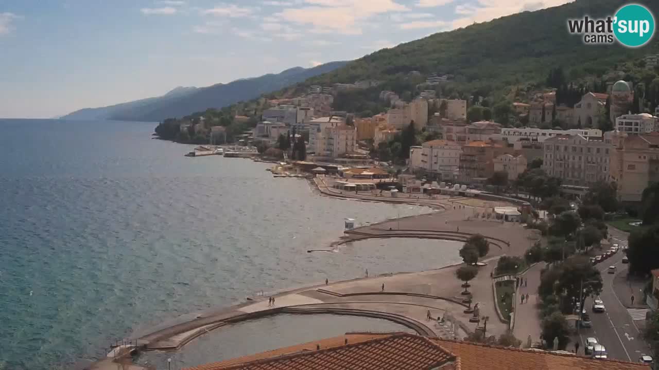 Opatija webcam – Panorama from the Hotel Milenij