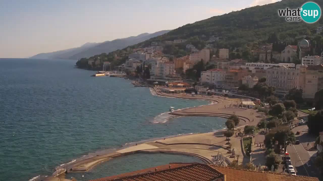 Opatija webcam – Panorama from the Hotel Milenij