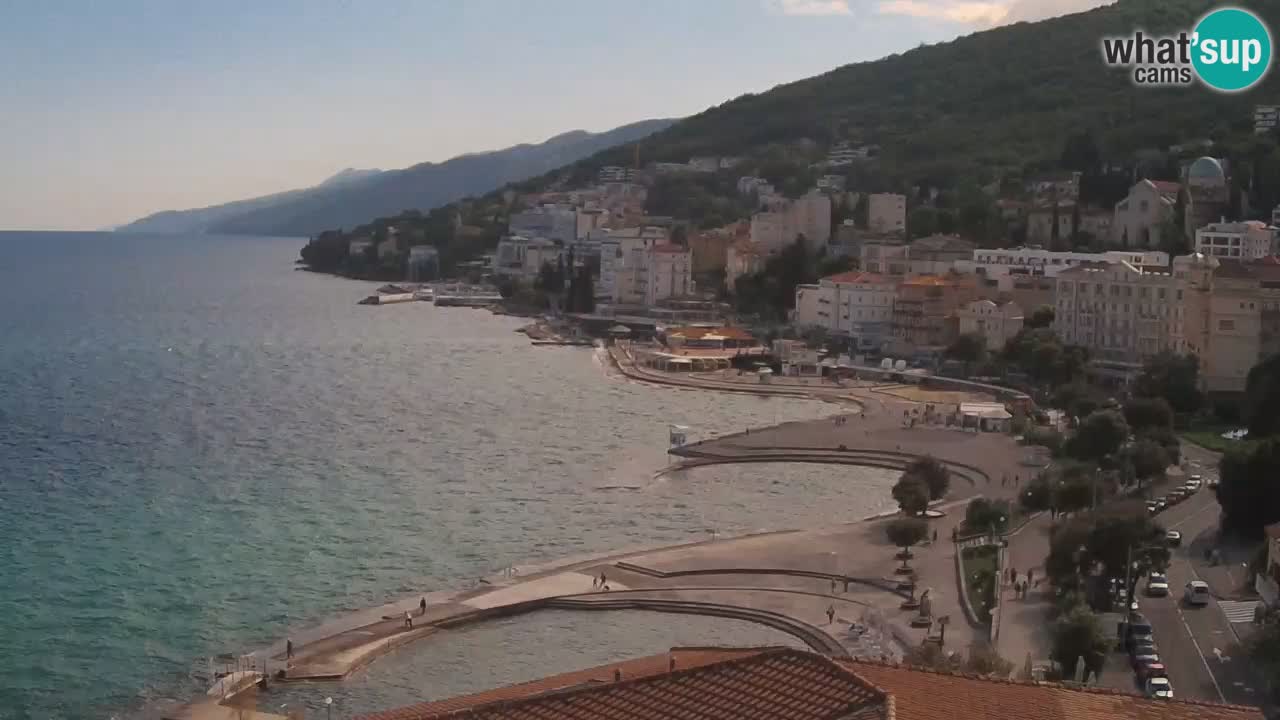 Opatija webcam – Panorama from the Hotel Milenij