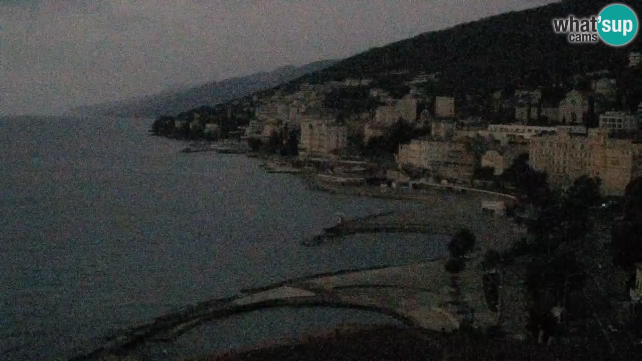 Opatija webcam – Panorama from the Hotel Milenij