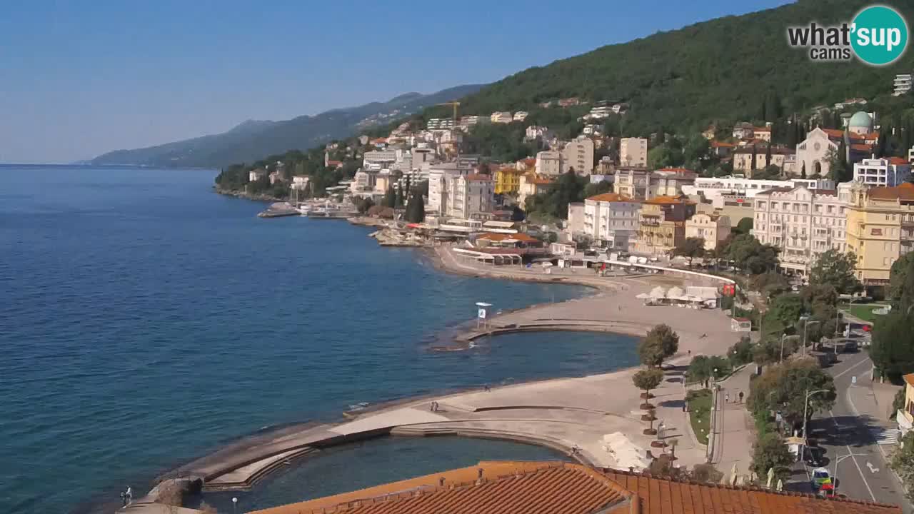 Opatija webcam – Panorama vom Hotel Milenij