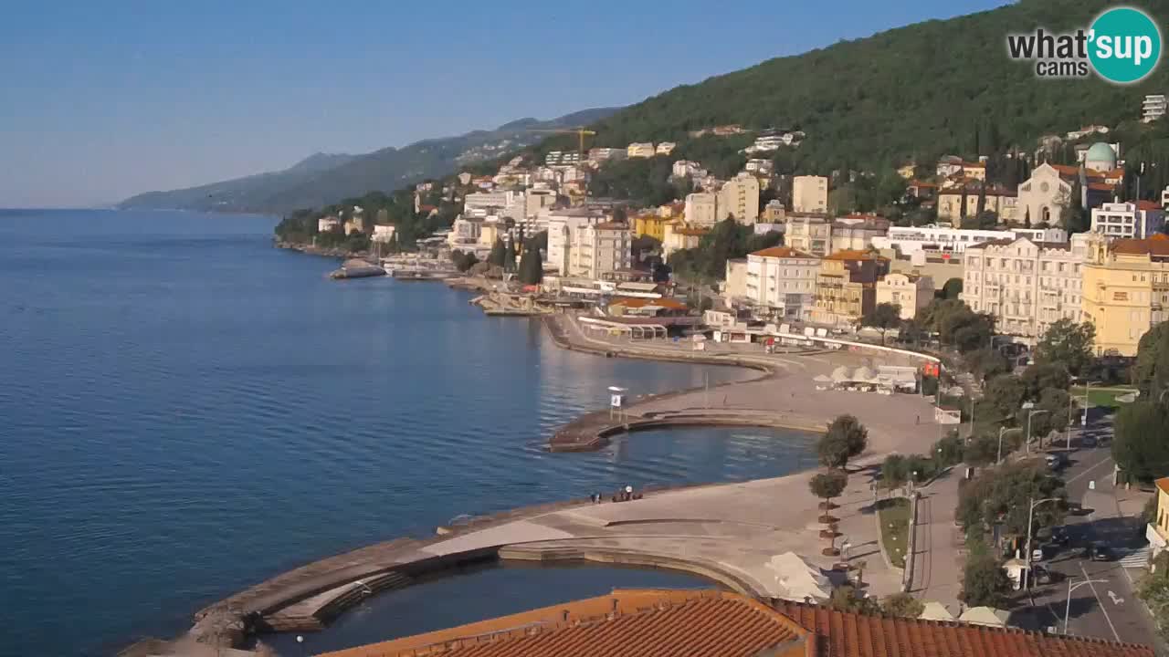 Opatija webcam – Panorama vom Hotel Milenij