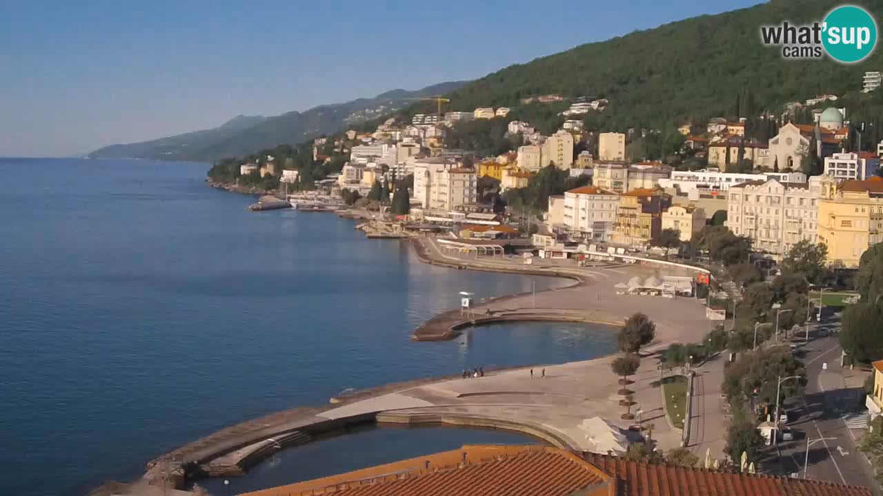 Opatija webcam – Panorama from the Hotel Milenij