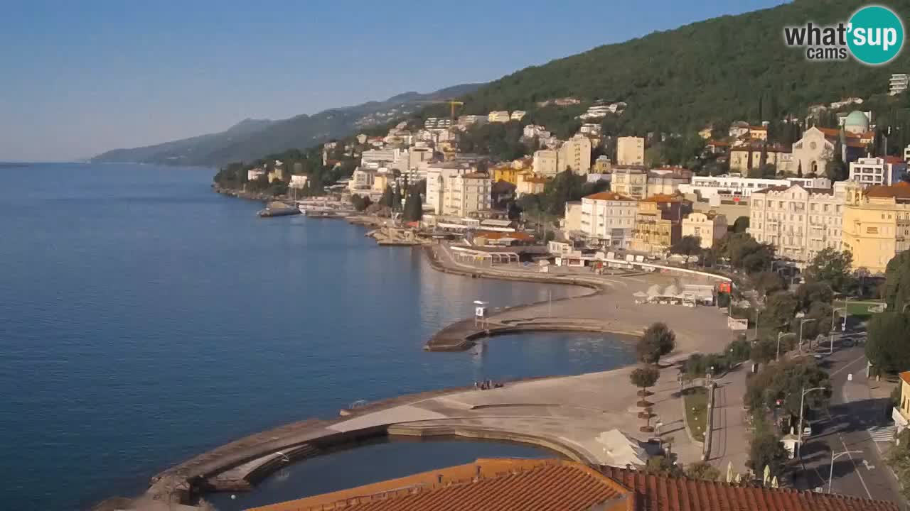 Opatija webcam – Panorama vom Hotel Milenij
