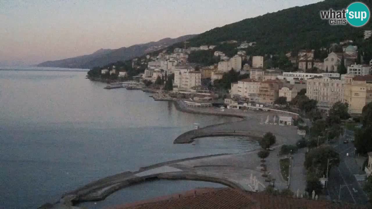 Opatija webcam – Panorama from the Hotel Milenij
