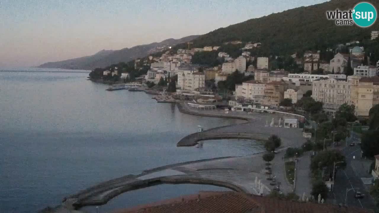 Abbazia webcam – Panorama dall’ Hotel Milenij