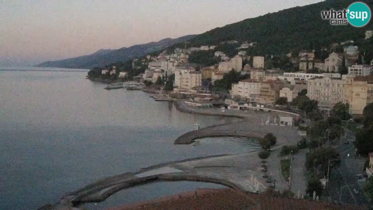Opatija webcam – Panorama from the Hotel Milenij