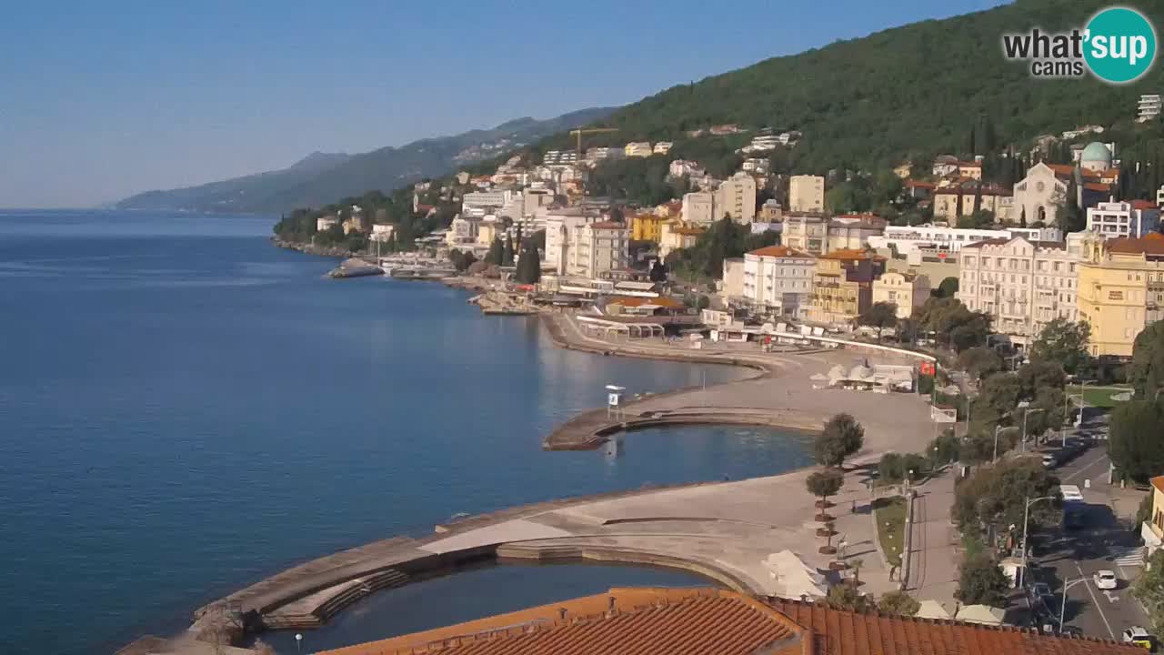 Opatija webcam – Panorama vom Hotel Milenij