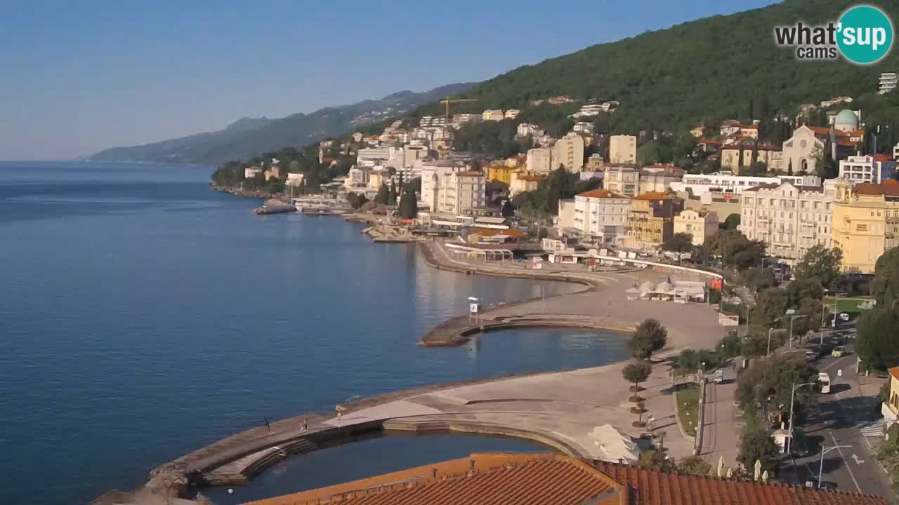 Opatija webcam – Panorama vom Hotel Milenij