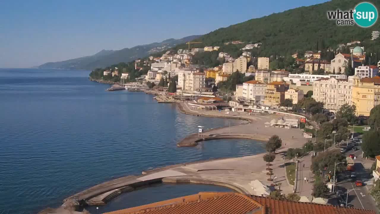 Opatija webcam – Panorama vom Hotel Milenij