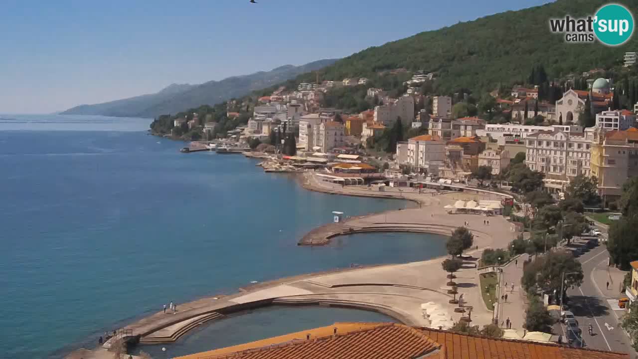 Opatija webcam – Panorama vom Hotel Milenij