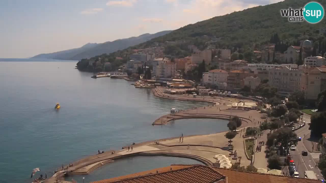 Opatija webcam – Panorama from the Hotel Milenij