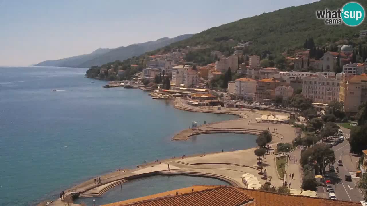 Opatija webcam – Panorama vom Hotel Milenij