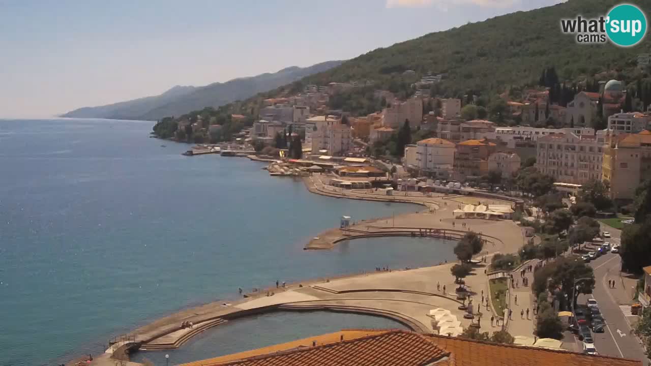 Opatija webcam – Panorama from the Hotel Milenij